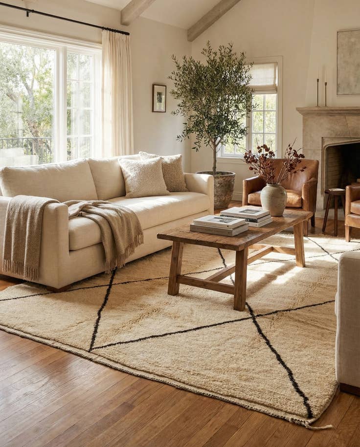 Detail image of 6' 3 x 8' 10 Berber Rug