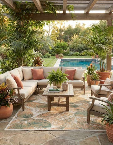 7' 10 x 10' Easy-Clean Baja Indoor / Outdoor Rug
