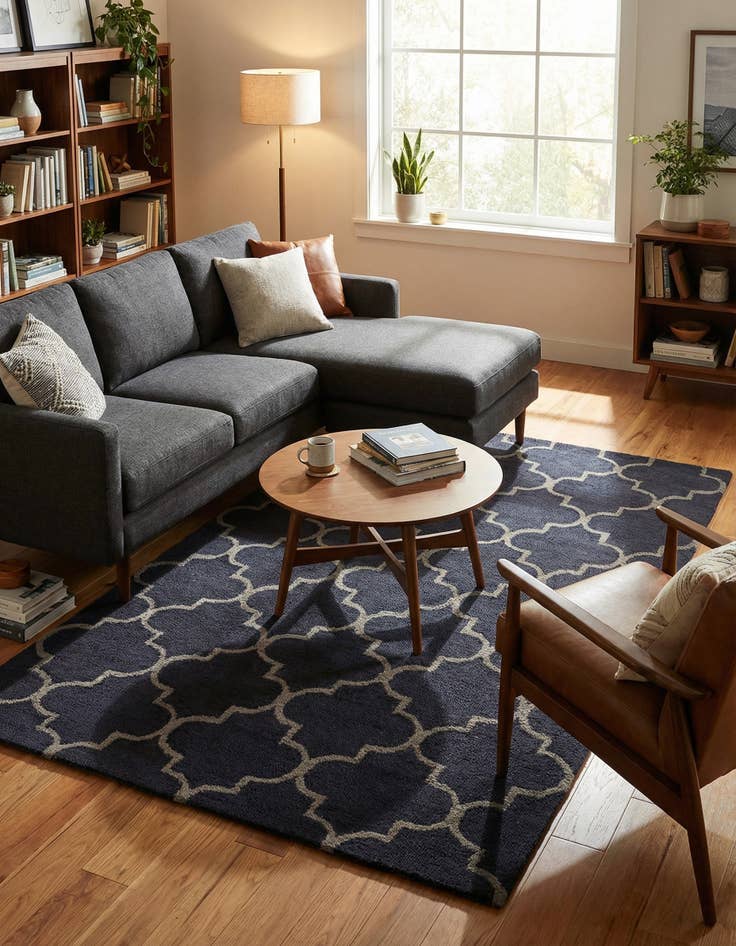 Detail image of 5' x 8' Luna Wool Rug