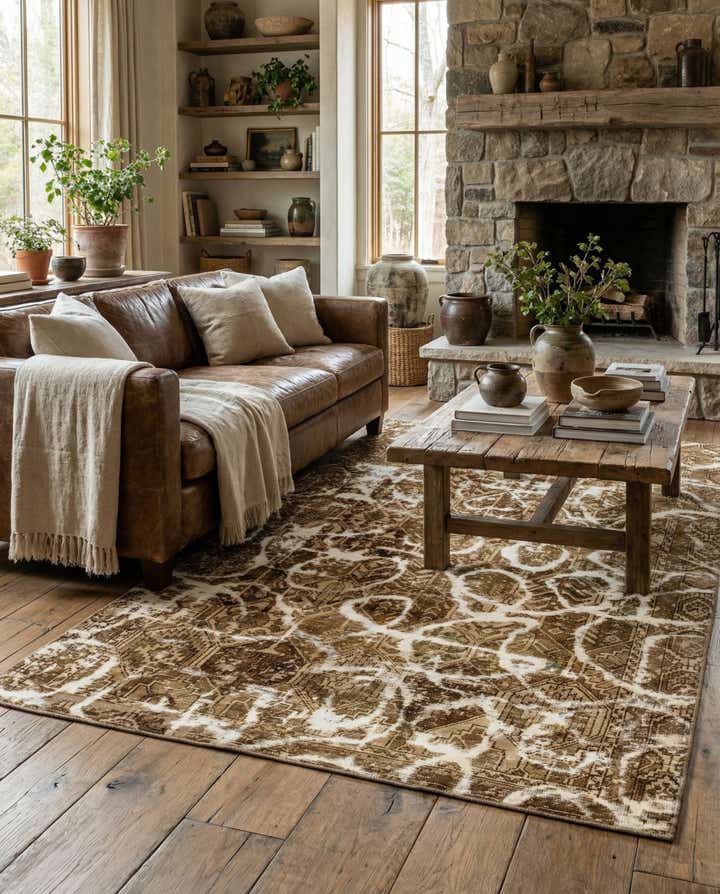 5' 10 x 8' 10 Hand Knotted Ultra Vintage Persian Wool Rug