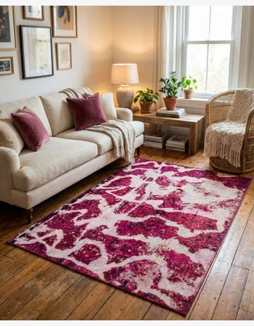 4' 2 x 6' 2 Hand Knotted Ultra Vintage Persian Wool Rug