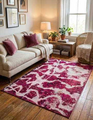 4' 2 x 6' 2 Hand Knotted Ultra Vintage Persian Wool Rug