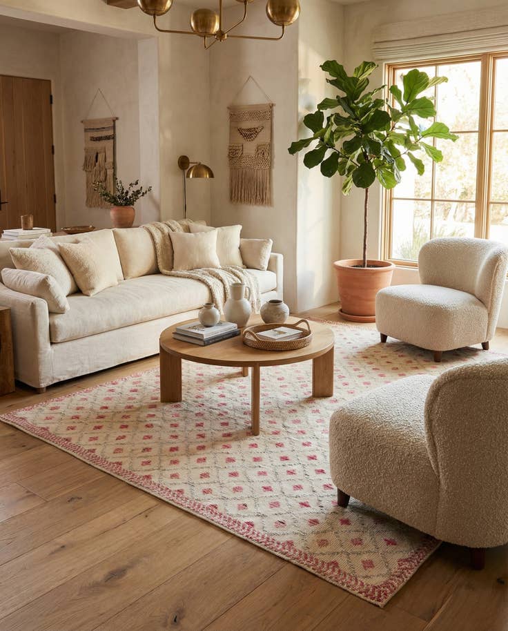 Detail image of 7' 11 x 10' 1 Hand Knotted Darya Wool Rug