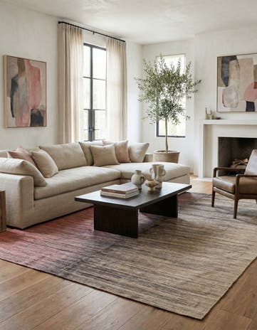 8' x 9' 7 Hand Woven Kilim Modern Wool Rug