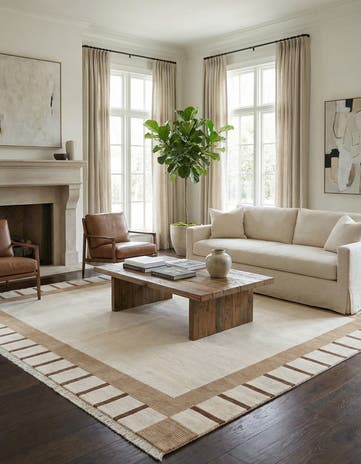7' 11 x 9' 10 Hand Knotted Darya Wool Rug