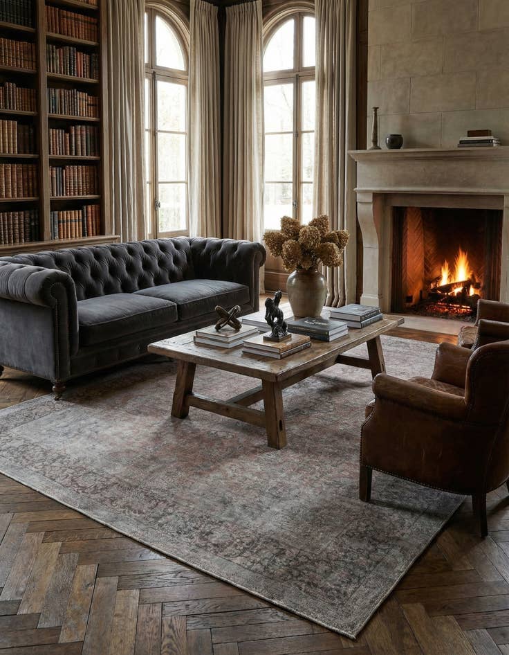 Detail image of 9' 4 x 13' 3 Vintage Royal Wool Rug