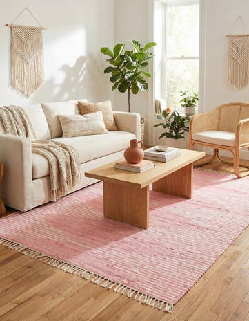 8' x 11' Hand Woven Chindi Cotton Rug