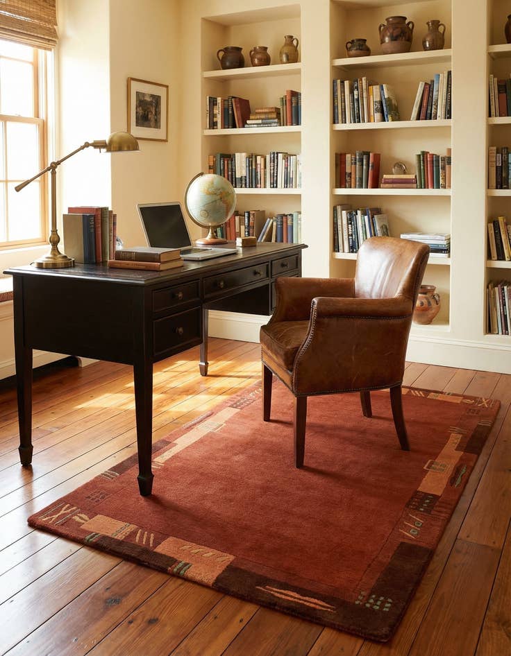 Detail image of 2' 4 x 4' 6  Hand Knotted Nepal Wool Rug