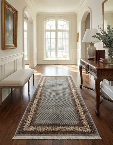 5' 4 x 10' 2 Hand Knotted Mir Wool Runner Rug