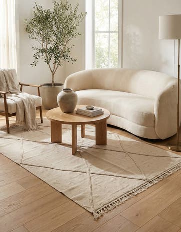 4' 1 x 6' 1 Hand Woven Kilim Modern Wool Rug