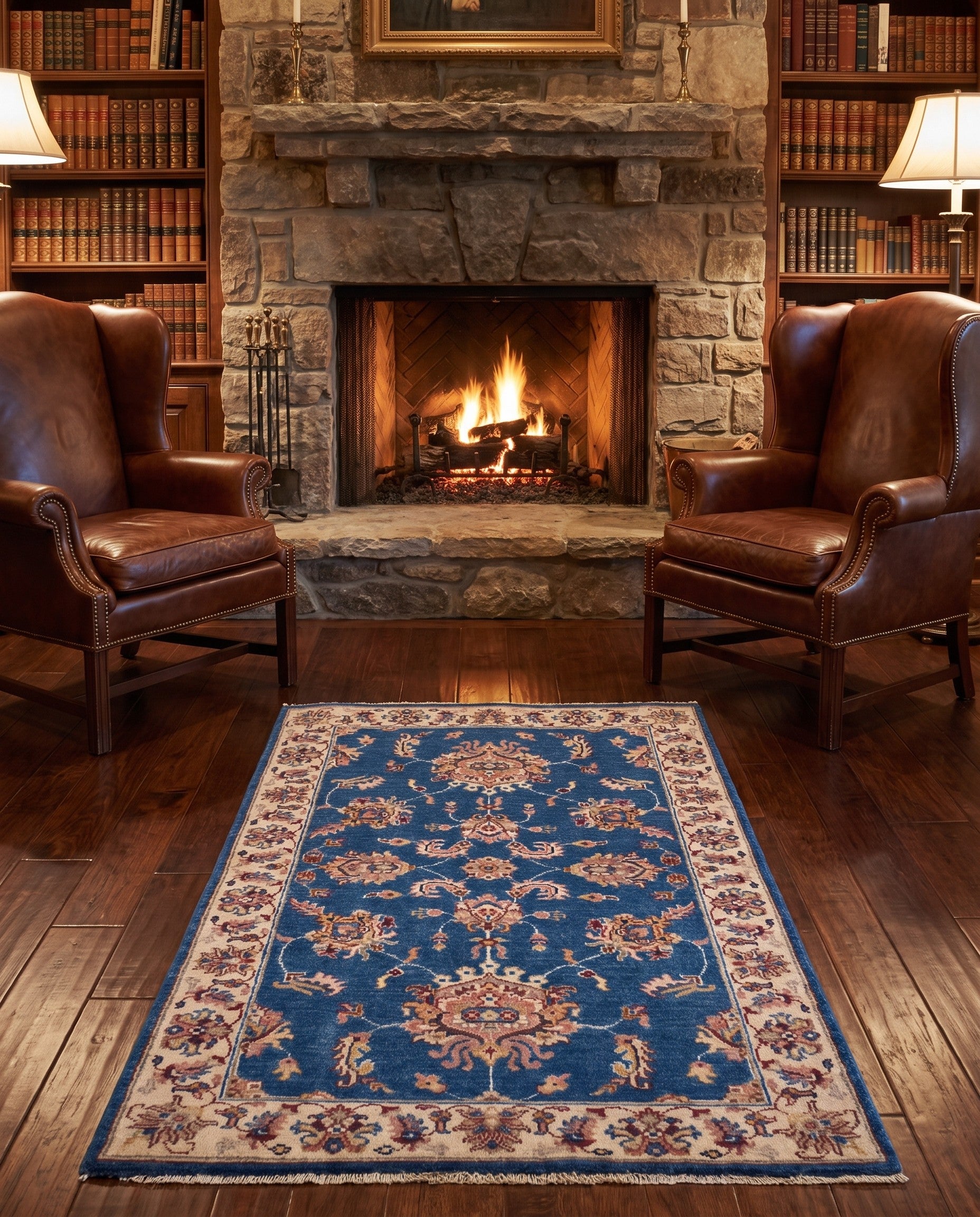3' 1 x 5' 3 Hand Knotted Ziegler Rug