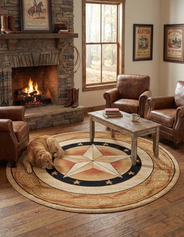 7' 10 x 7' 10 Pioneer Round Rug