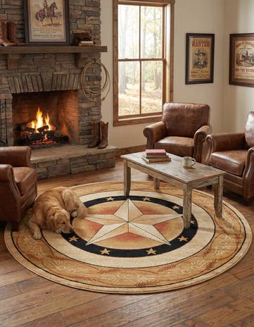 7' 10 x 7' 10 Pioneer Round Rug