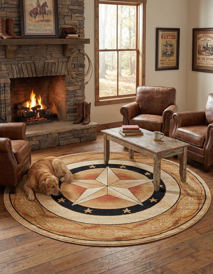 7' 10 x 7' 10 Pioneer Round Rug