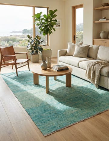 5' 7 x 7' 10 Hand Woven Kilim Modern Wool Rug