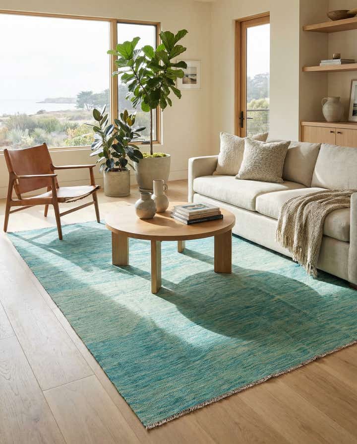 5' 7 x 7' 10 Hand Woven Kilim Modern Wool Rug