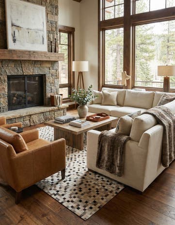8' x 10' 1 Cowhide Stocks Rug