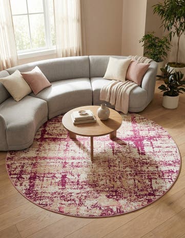 Jill Zarin 7' 10 x 7' 10 Uptown Lexington Avenue Round Rug