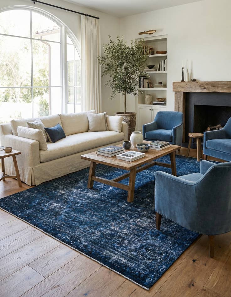 Detail image of 7' 7 x 10' 8  Hand Knotted Ultra Vintage Persian Wool Rug