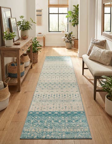 3' 3 x 16' 5 Moroccan Trellis Runner Rug