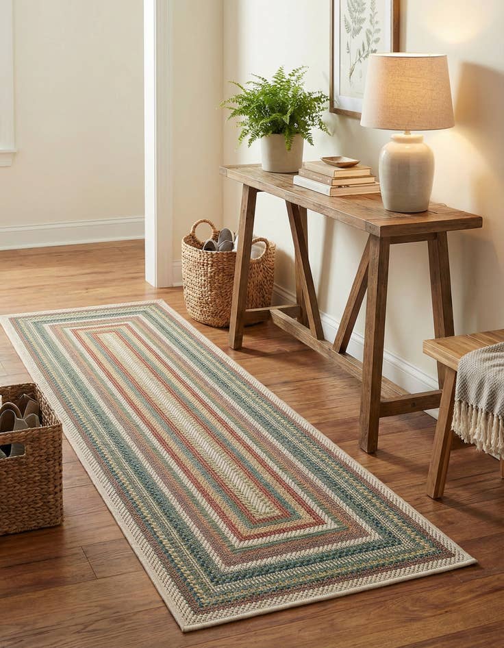 Detail image of  2' x 5' 1  Washable Baja Indoor / Outdoor Runner Rug