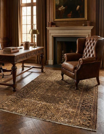 2' 8 x 4' 3 Hand Knotted Ultra Vintage Persian Wool Rug