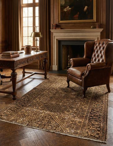 2' 8 x 4' 3 Hand Knotted Ultra Vintage Persian Wool Rug