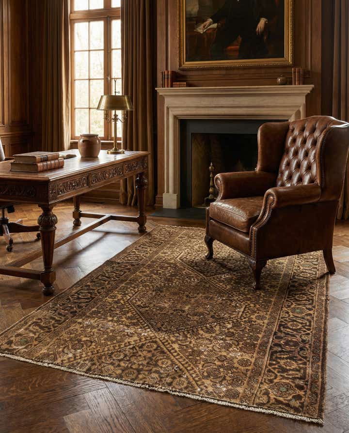 2' 8 x 4' 3 Hand Knotted Ultra Vintage Persian Wool Rug