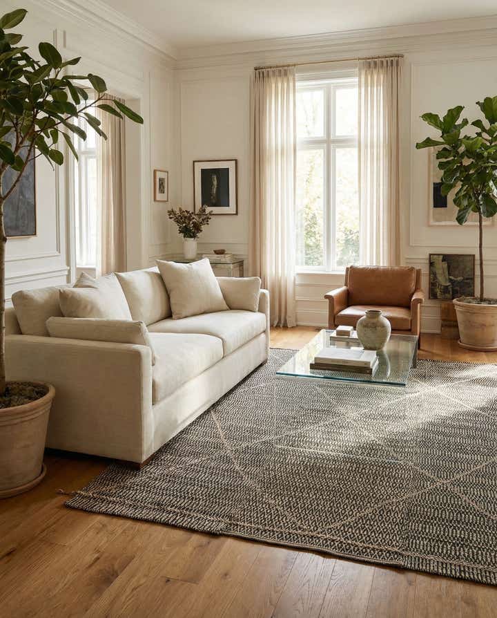 7' 4 x 10' 2 Hand Knotted Darya Wool Rug