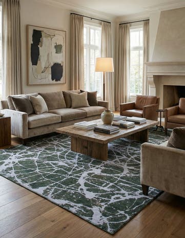 6' 6 x 9' 2 Hand Knotted Ultra Vintage Persian Wool Rug