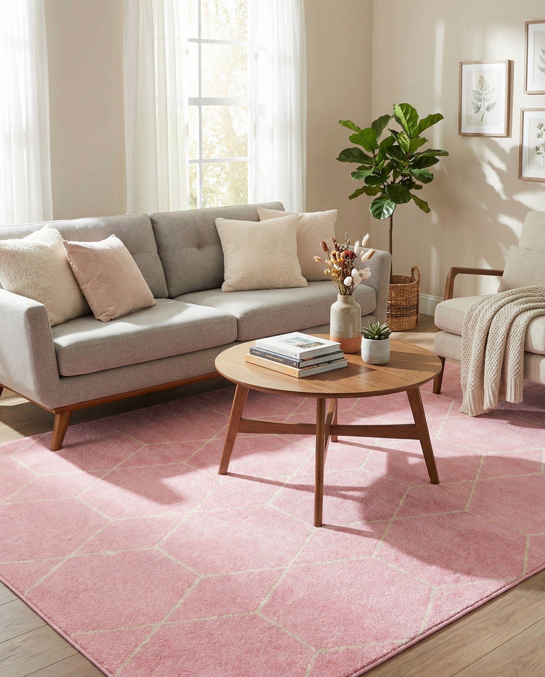  7' x 10' Lattice Frieze Rug