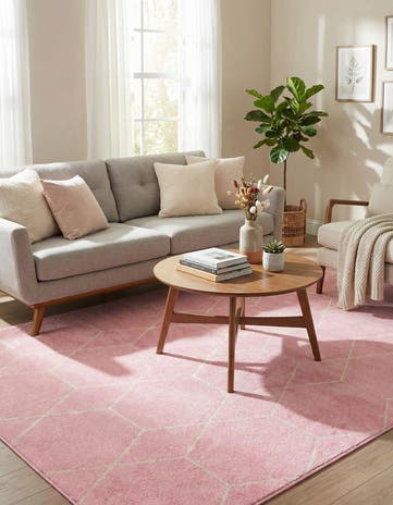 7' x 10' Lattice Frieze Rug