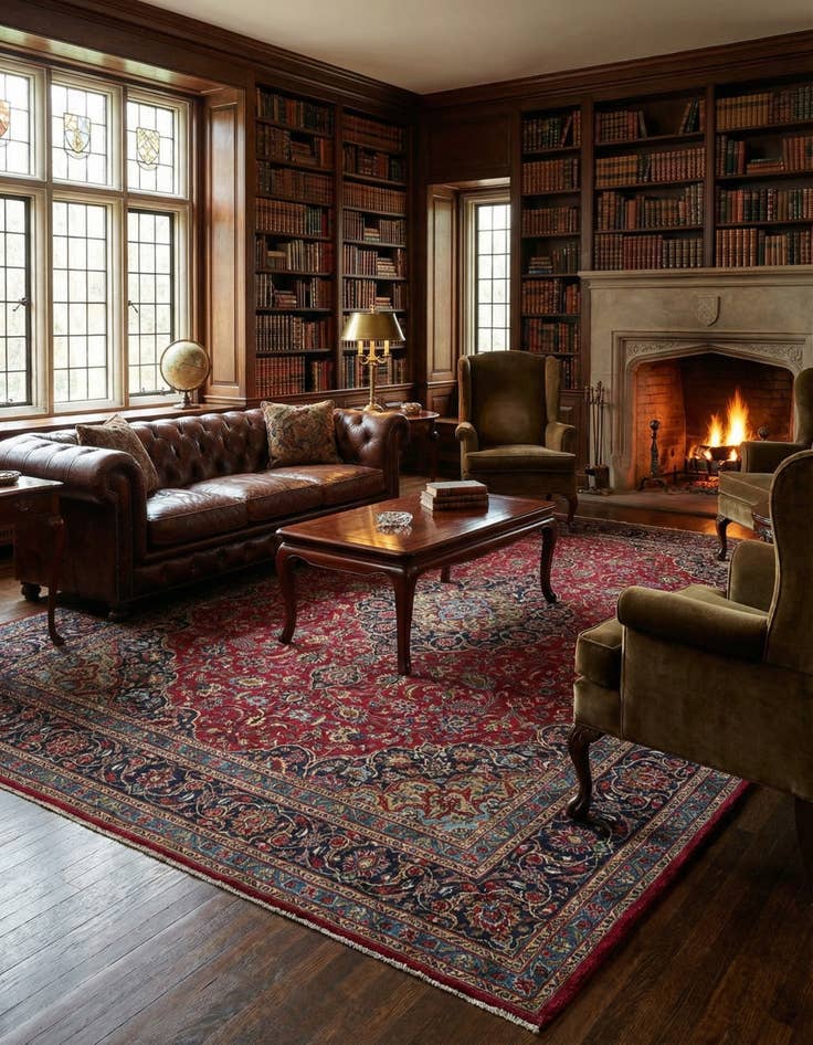 Detail image of 9' 9 x 12' 5 Kashmar Wool Rug