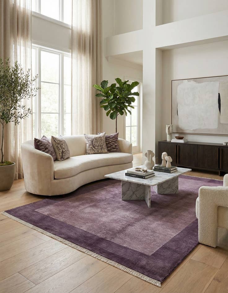 Detail image of 6' 6 x 9' 11  Hand Knotted Darya Wool Rug