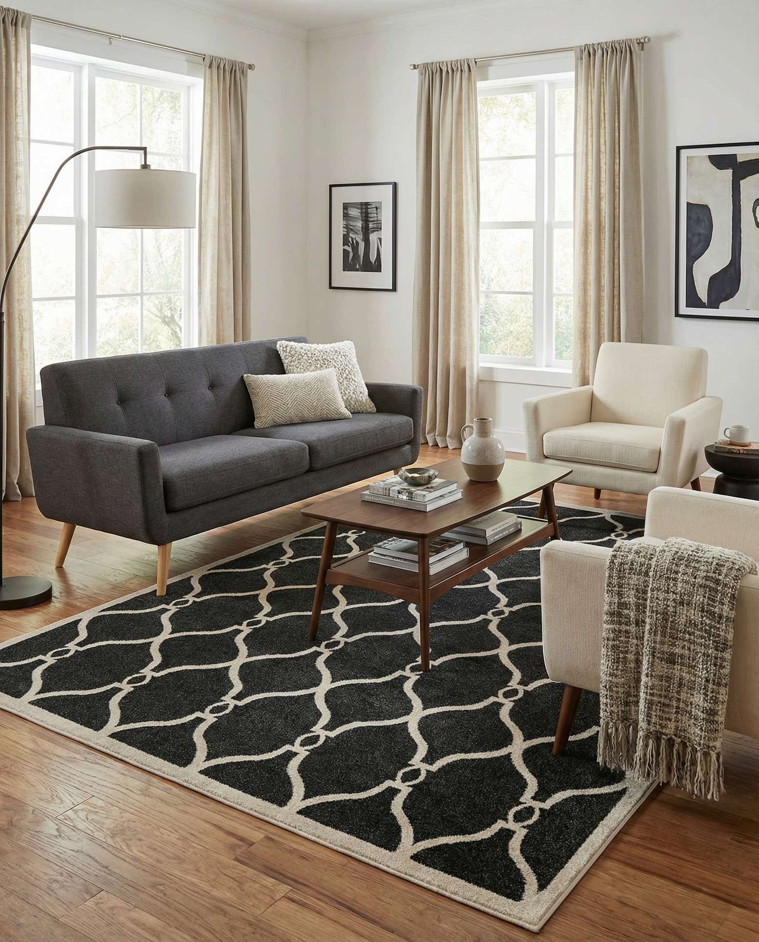 6' 5 x 9' 8 Lattice Rug
