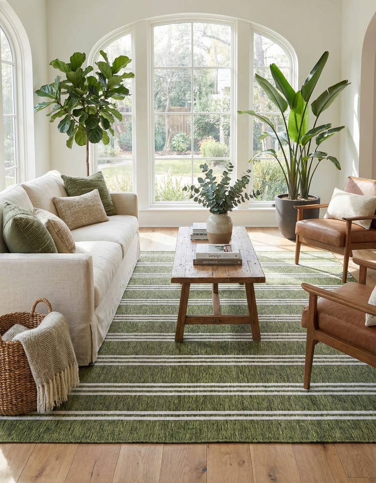 Detail image of 13' x 13'  Washable Jill Zarin Anguilla Indoor / Outdoor Square Rug