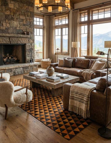 7' 11 x 10' 1 Cowhide Stocks Rug