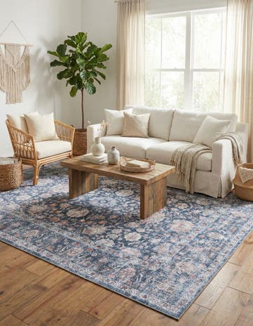 Royal Navy Blue Yara Rug