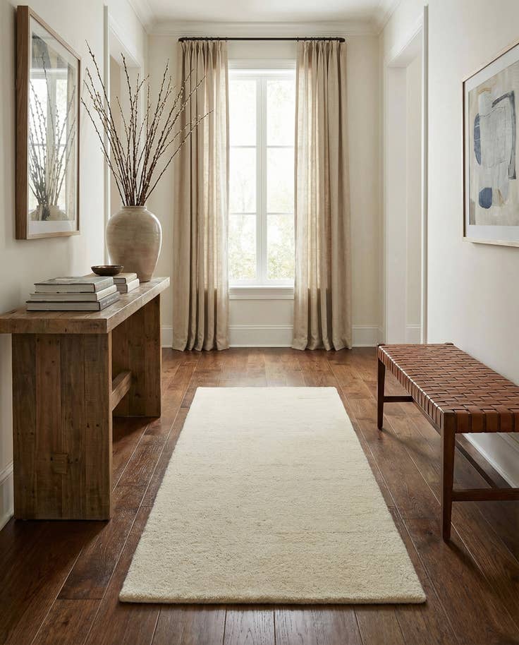 Detail image of 2' 4 x 4' 8 Gabbeh Wool Runner Rug