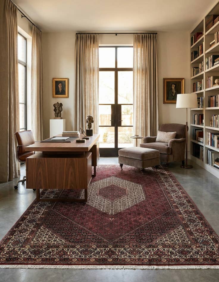 Detail image of 6' 8 x 10' Bidjar Wool Rug
