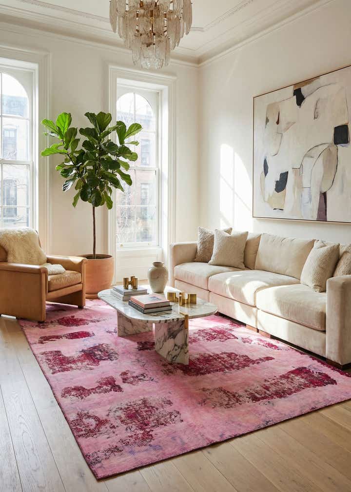 7' x 11' 7 Hand Knotted Ultra Vintage Persian Wool Rug