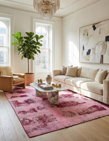 7' x 11' 7 Hand Knotted Ultra Vintage Persian Wool Rug