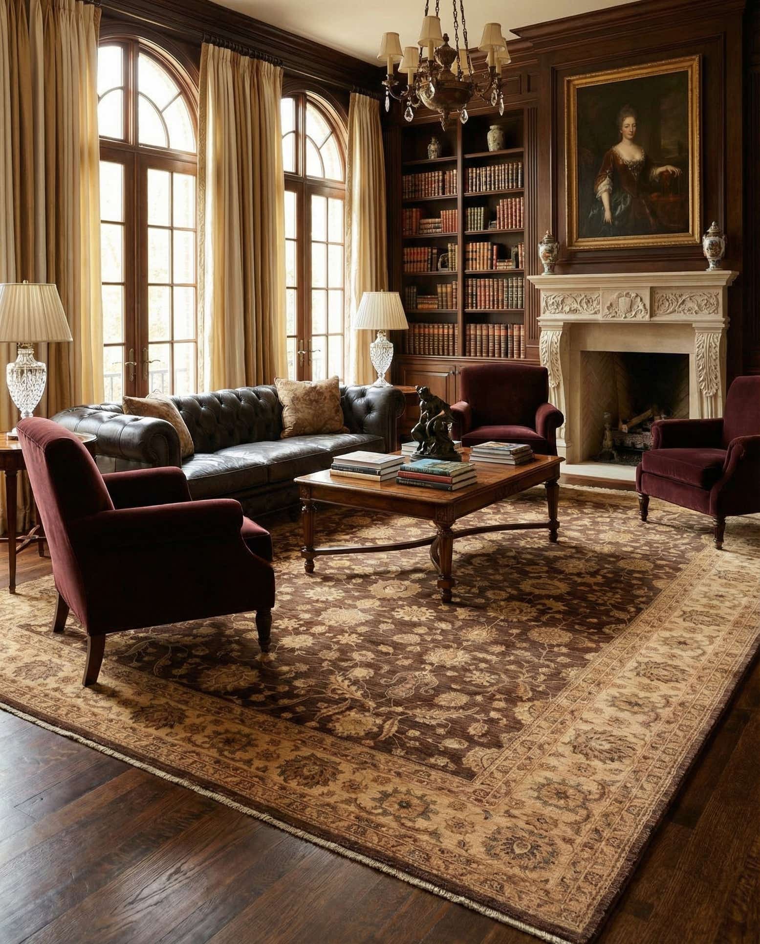 13' x 16' 6 Hand Knotted Peshawar Ziegler Rug
