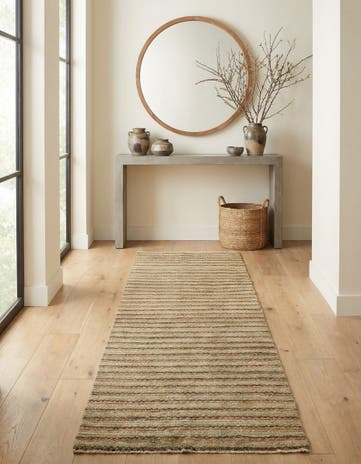 2' 7 x 10' 2 Hand Knotted Modern Ziegler Runner Rug