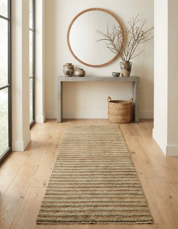 Detail image of 2' 7 x 10' 2  Hand Knotted Modern Ziegler Runner Rug