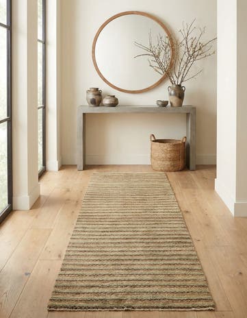 2' 7 x 10' 2 Hand Knotted Modern Ziegler Runner Rug