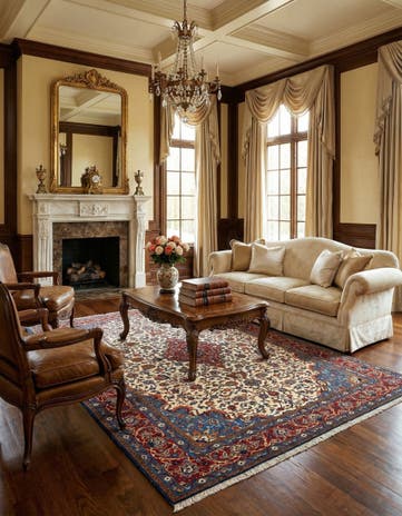 8' 5 x 11' 3 Kashan Wool Rug