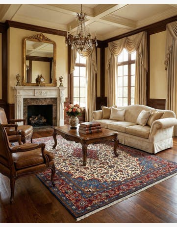 8' 5 x 11' 3 Kashan Wool Rug