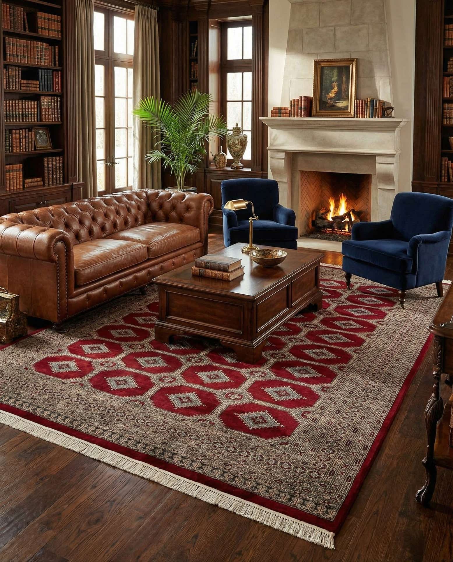 8' 2 x 11' Hand Knotted Bokhara Wool Rug