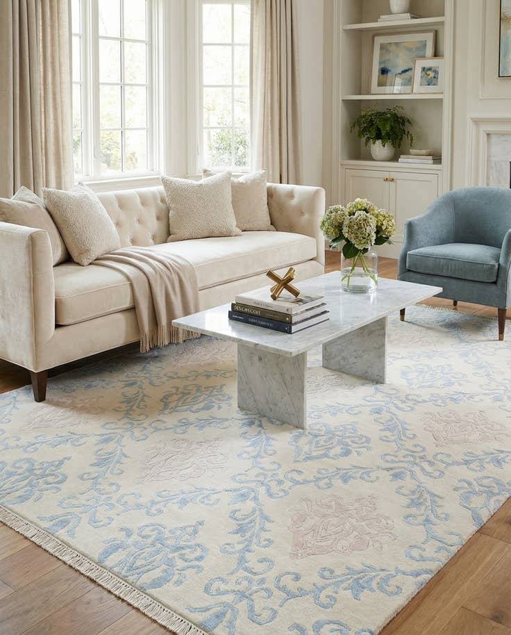 Detail image of 5' 7 x 7' 9 Hand Knotted Darya Wool Rug
